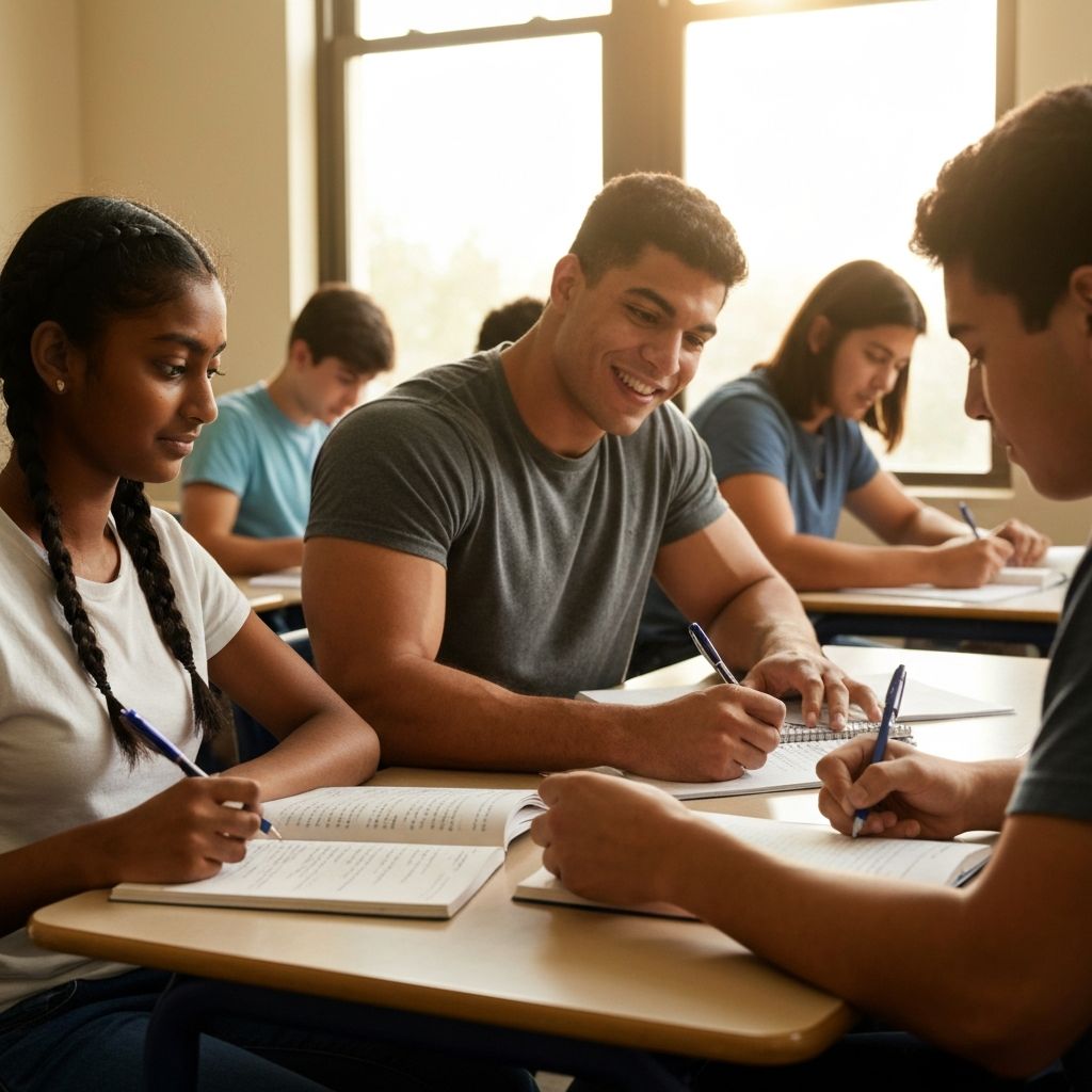 Students reading books and writing reading logs